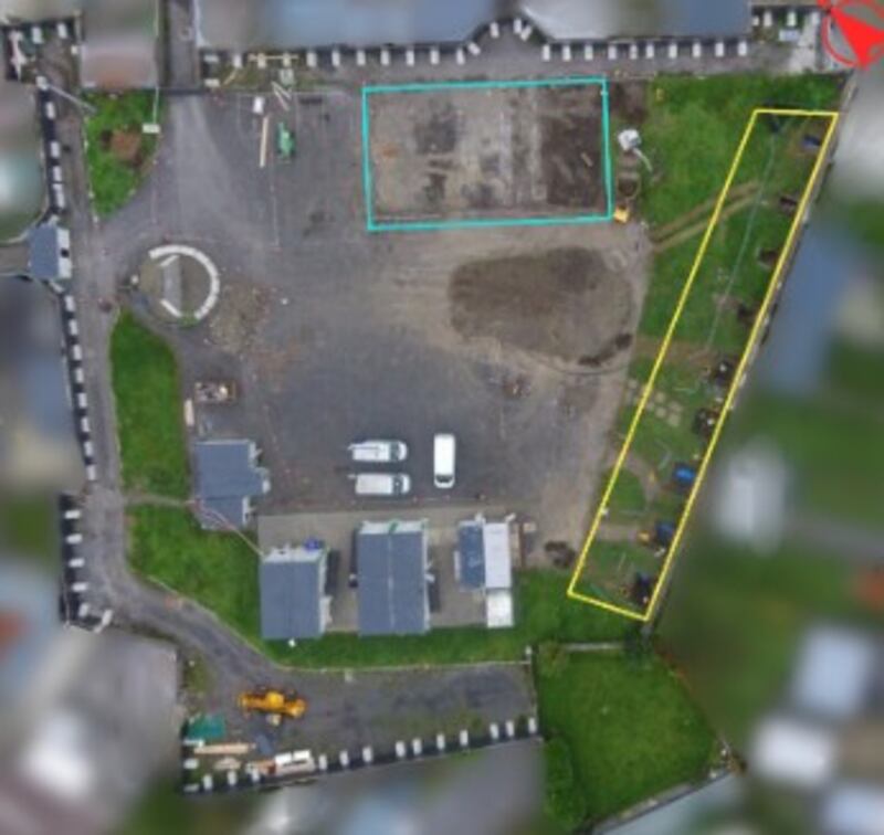 The two areas of excavation at the site to date. Photograph: ODAIT