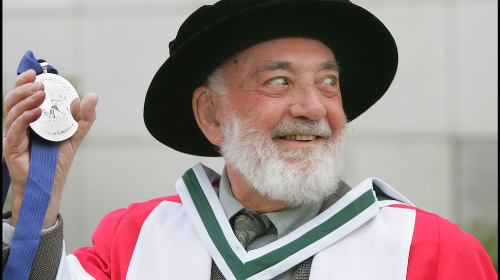 Poet Thomas Kinsella was honoured with the UCD Ulysses Medal in 2008 and was recently given an honorary doctorate by Trinity College Dublin for his contribution to Irish literature
