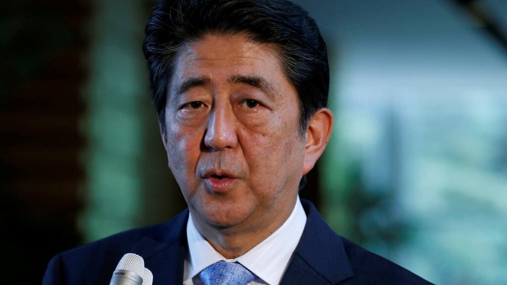 Japan’s prime minister Shinzo Abe says it is his responsibility to ensure that counter-terrorism measures are in place ahead of the 2020 Tokyo Olympics. Photograph: Toru Hanai/Reuters