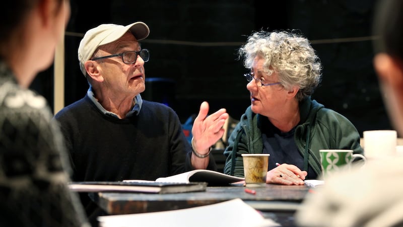 Druid writer: Tom Murphy and Garry Hynes at rehearsals in 2014. Photograph: Joe O’Shaughnessy