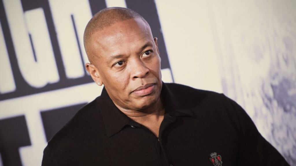 Dr. Dre at premiere of Straight Outta Compton in Los Angeles, California. Photograph: Jason Kempin/Getty Images