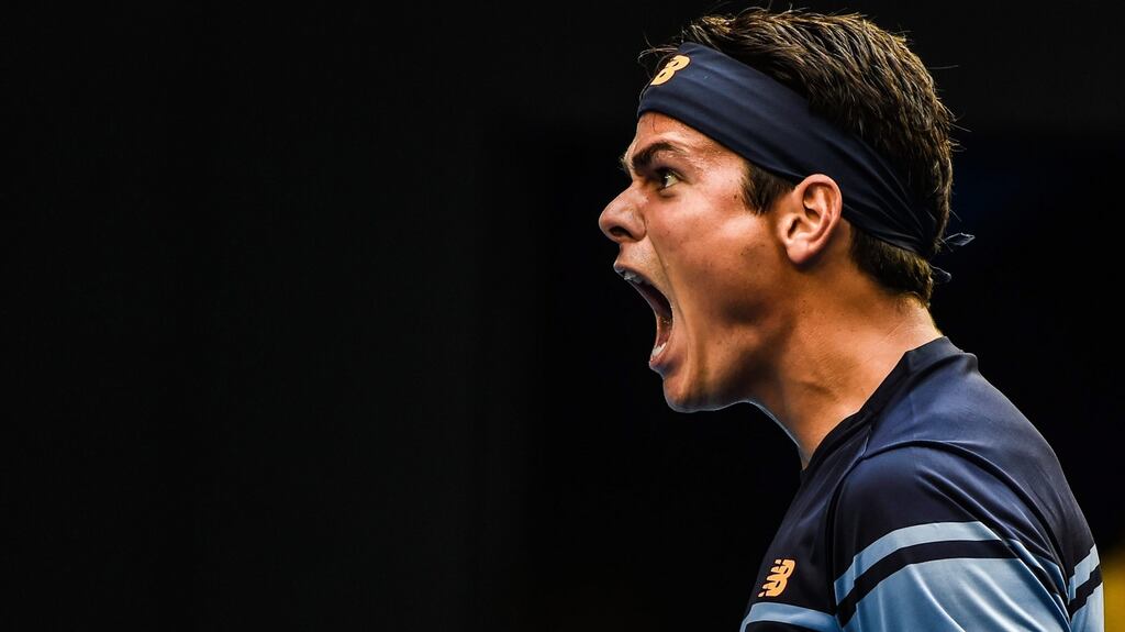 Milos Raonic knocked Stan Wawrinka out of the Australian Open after a five set win in the fourth round. Photograph: EPA