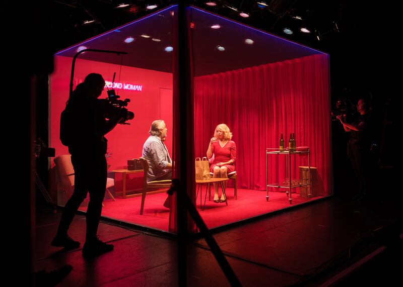 The Second Woman: Eileen Walsh during her 24-hour theatrical marathon. Photograph: Jed Niezgoda