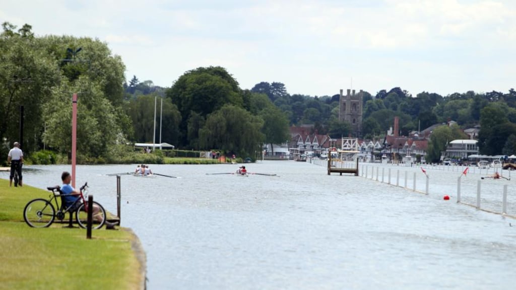 Rowers train in the sunshine on the River Thames in Henley-on-Thames, ahead of next weeks Royal Henley regatta.