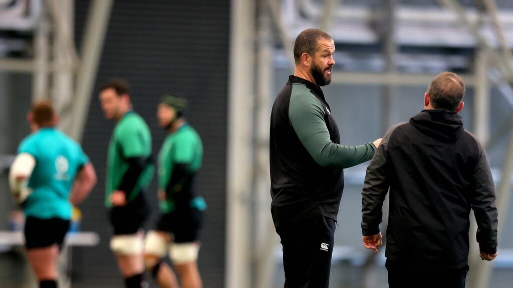 Ireland head coach Andy Farrell will announce his team to face Italy today. Photo: Ryan Byrne/Inpho