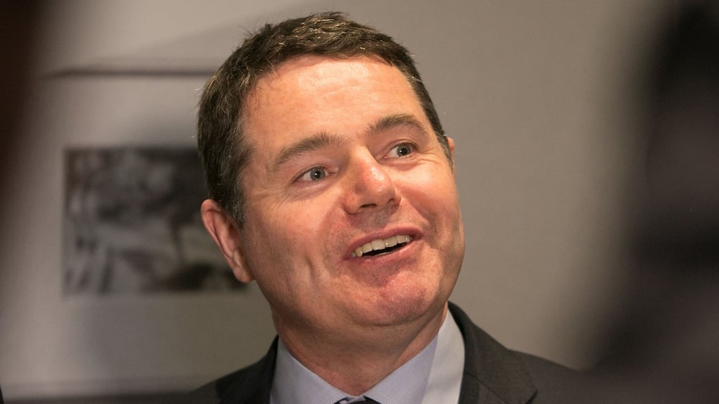 Minister for Finance Paschal Donohoe noted the fact that all taxes were performing well reflected a sustainably growing economy. Photograph: Gareth Chaney/Collins