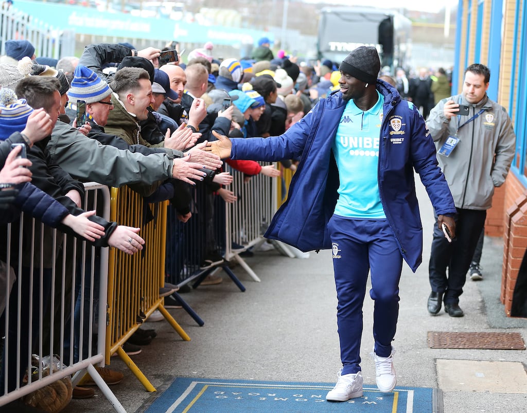 Jean-kevin Augustin of Leeds United. Photograph: Nigel Roddis/Getty