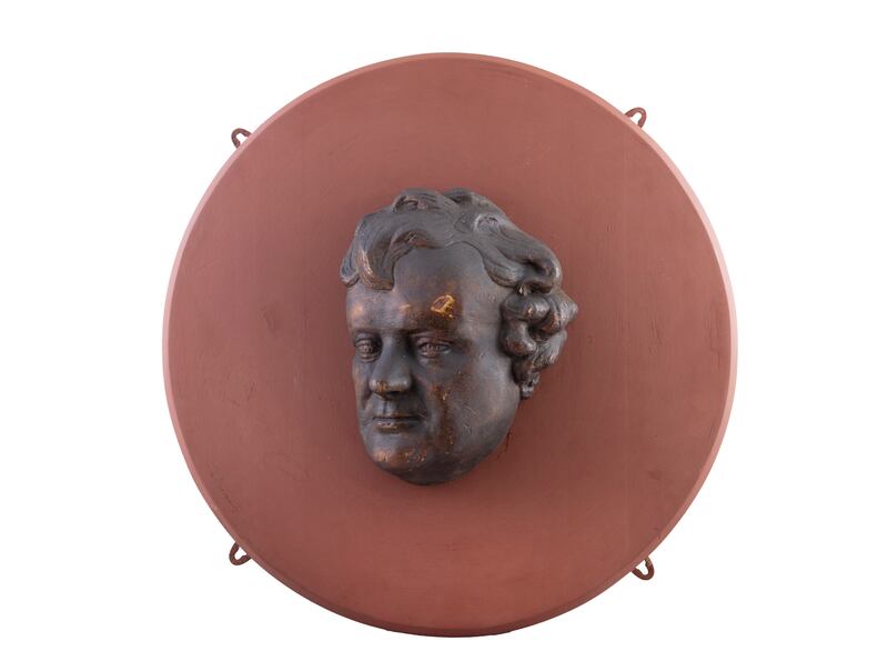 A bronze death mask of the great Irish 19th-century political leader, Daniel O’Connell estimated at €3,000-€5,000