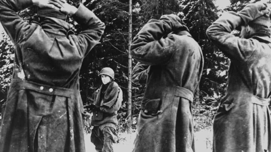 Total war: German soldiers taken prisoner by American forces during the Battle of the Bulge. Photograph: Office of War Information/US National Archives/Time Life/Getty