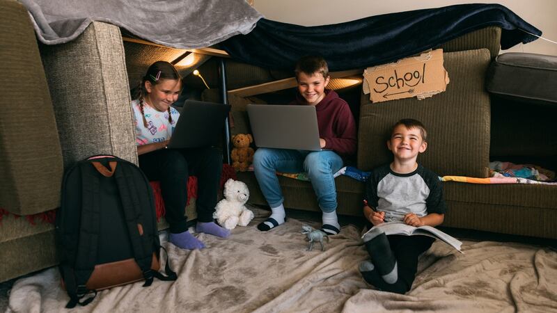 Don’t try to replicate the classroom at home. Photograph: iStock