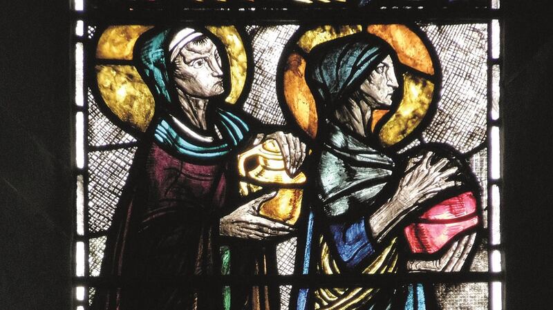 The work of Wilhelmina Geddes displays a rich knowledge of the biblical stories and lives of the saints depicted