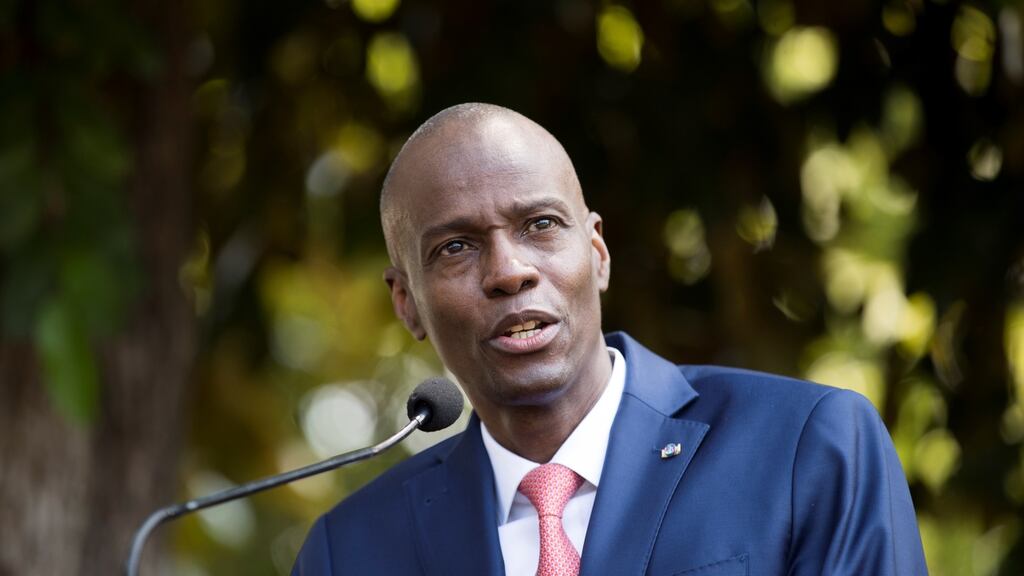 Haitian President Jovenel Moïse was killed by a group of unidentified people who had entered his private residence in Port au Prince. Photograph: Orlando Barría/ EPA