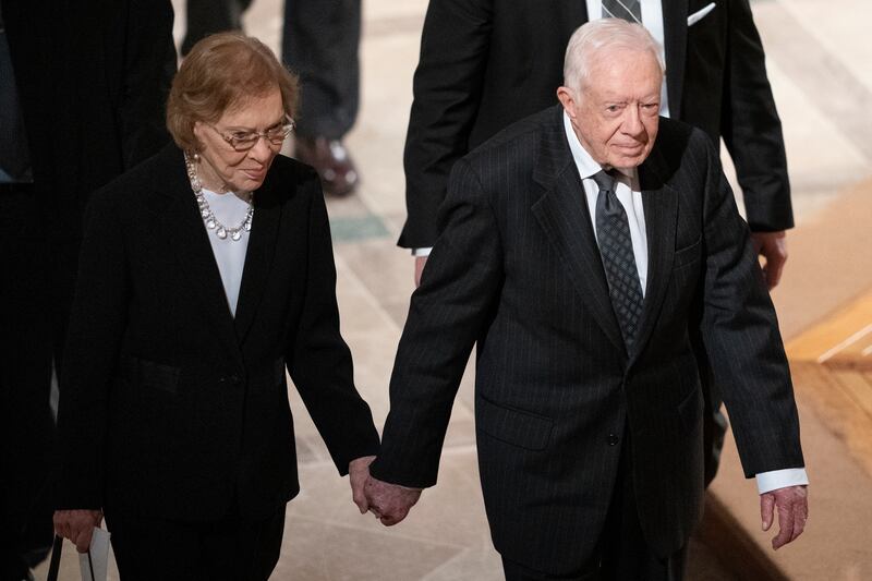 Jimmy and Rosalynn Carter in 2018. Photograph: Carolyn Kaster/AP