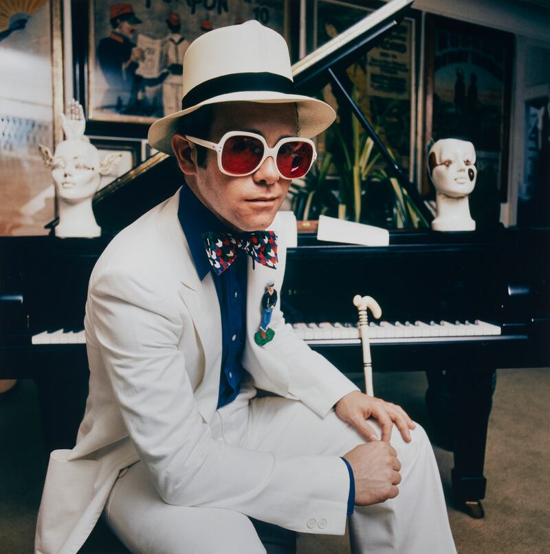 Terry O’Neill’s Elton John album cover photograph from 1974