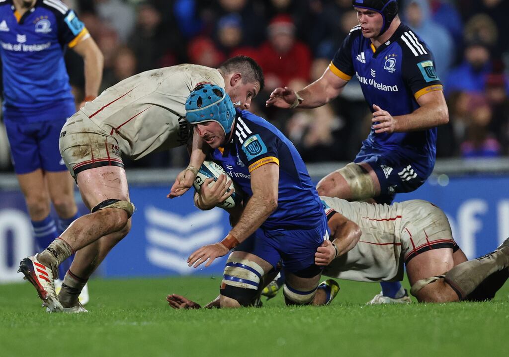 Will Connors has been named on the bench for Leinster's URC clash with Cardiff. Photograph: Billy Stickland/Inpho