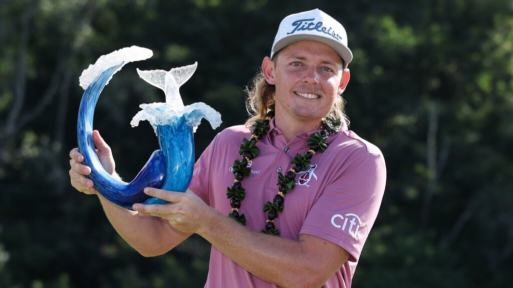 Cameron Smith registered a record 72-hole score to win the Sentry tournament of Champions. Photograph: Gregory Shamus/Getty