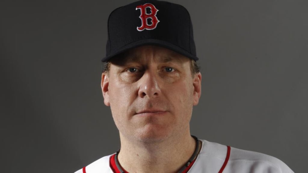 Curt Schilling of the Boston Red Sox: “There’s no grey area. If you do it and you don’t stop, you are going to eventually get cancer of the mouth.” Photo: Nick Laham/Getty Images)