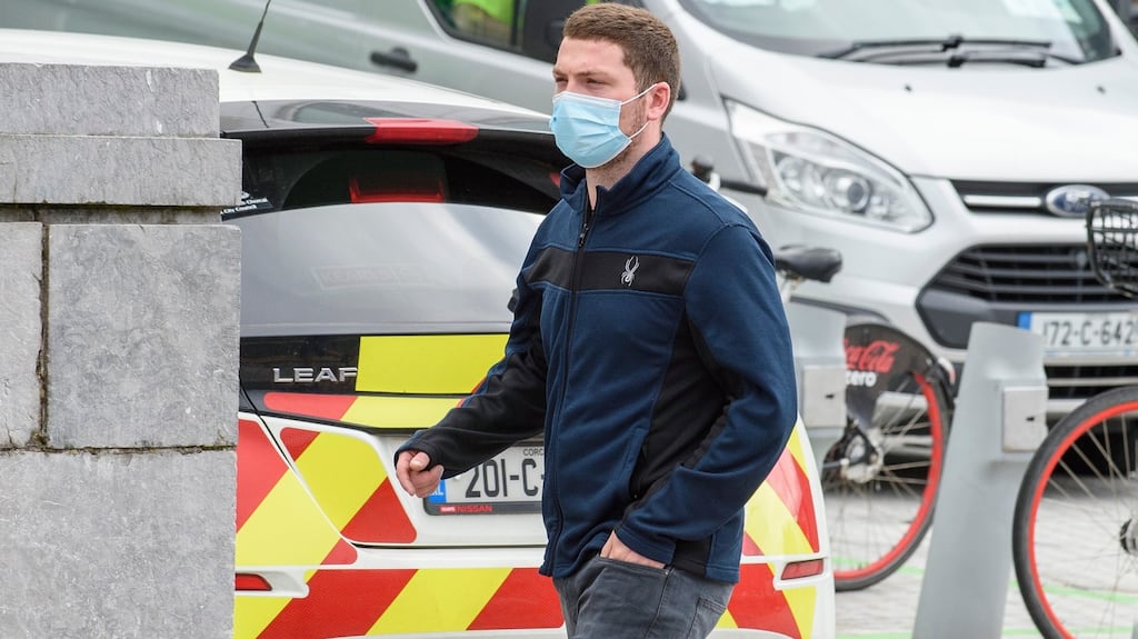 Owen Collins (32) of Mountain Barracks, Mitchelstown, Co Cork, at Cork Circuit Criminal Court in 2019 where he pleaded guilty to stealing €27,500 from an animal welfare charity. Photograph: Daragh Mc Sweeney/Cork Courts Limited