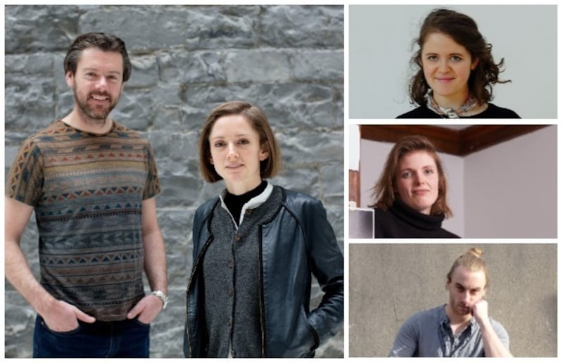 Arts/design (from main clockwise): Kevin O’Kelly and Rae Moore; Molly O'Cathain; Katie Watchorn; Moses Rowen. Photograph: Alan Betson