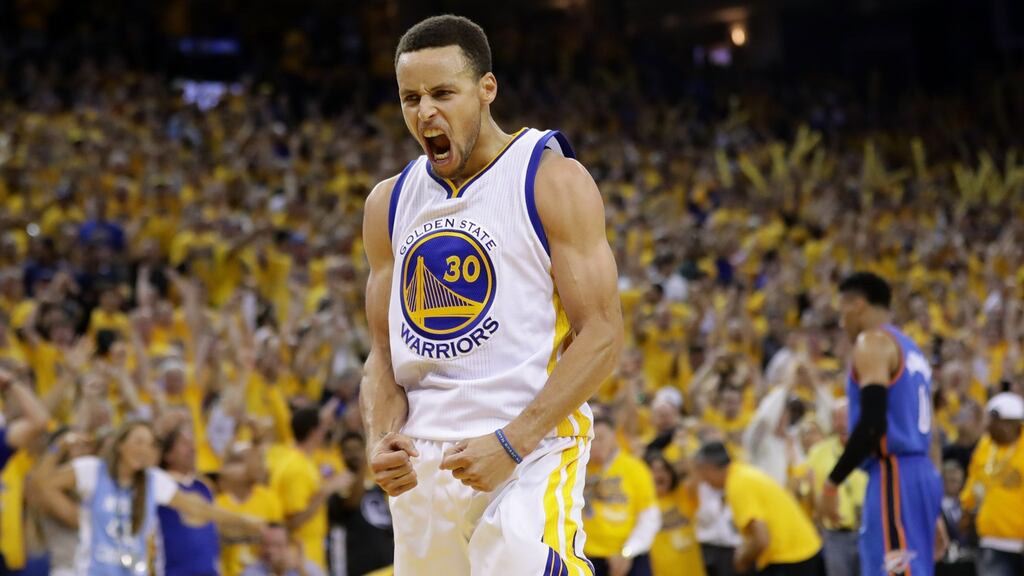 Steph Curry of Golden State Warriors. Photograph: Ezra Shaw/Getty