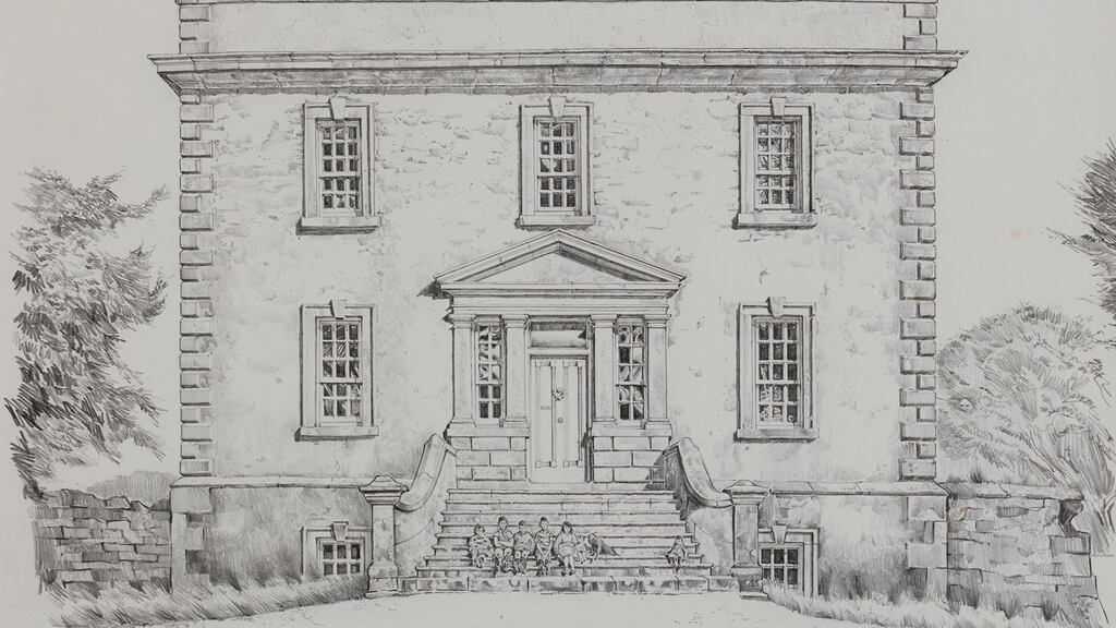 John Nankivell's drawing of Ledwithstown, Co Westmeath