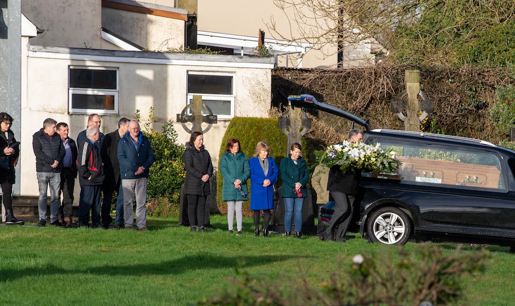 Mourners attending the funeral of the late Michael Sheehy at St Brigid’s Church, Duagh in Co Kerry. Photograph: Domnick Walsh/Eye Focus Ltd