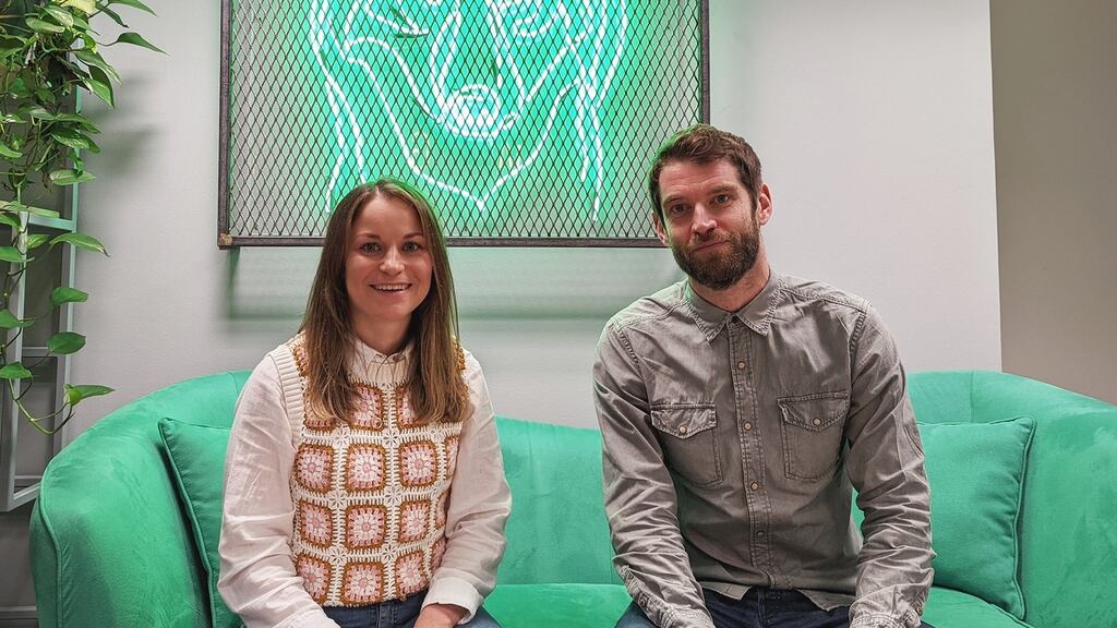 Wolfgang Digital managing director Brendan Almack, right, and head of growth Beth Quigley. Photograph: Wolfgang Digital