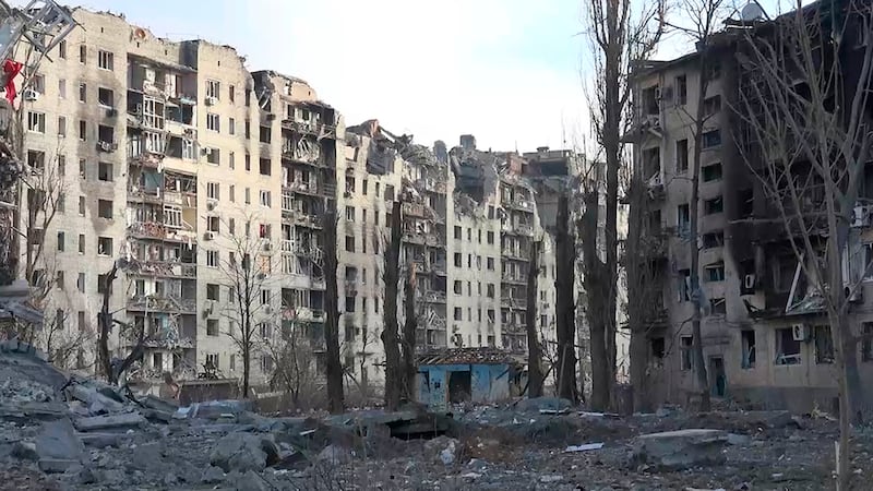 Avdiivka in the eastern Donetsk region which was recently taken over by Russian forces. Photograph: AP