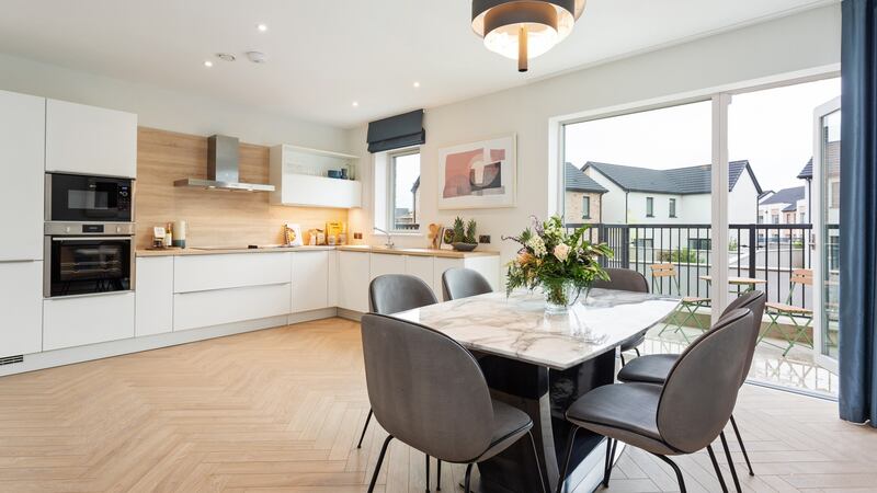 The kitchen in the  duplex