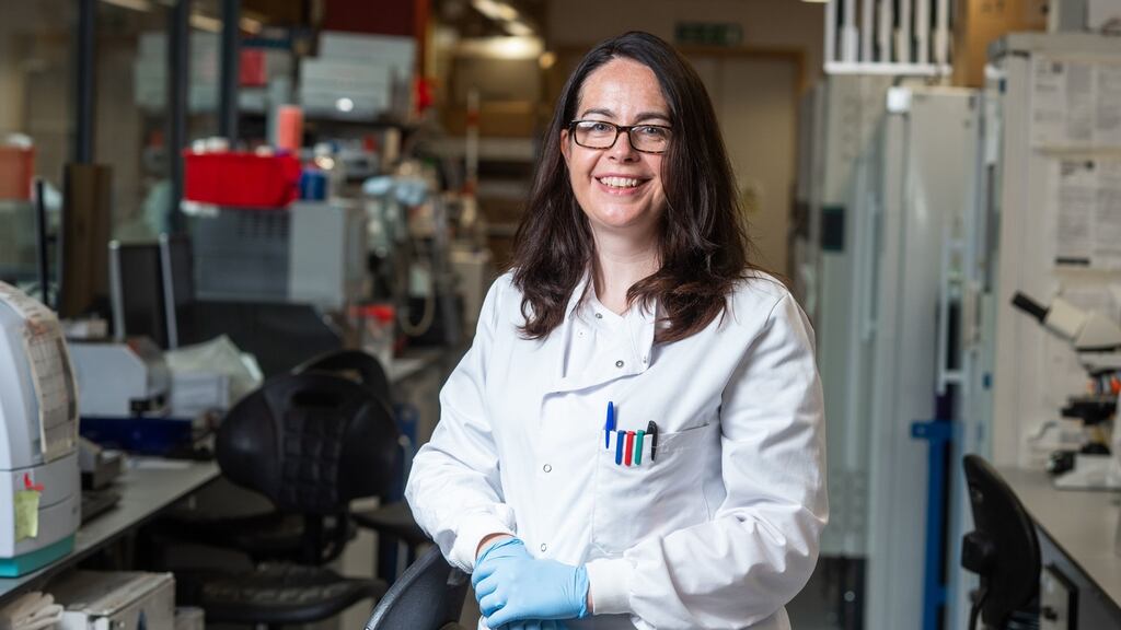 Irish scientist Prof Tess Lambe who, with Prof Sarah Gilbert and a team at the University of Oxford, co-designed the Oxford AstraZeneca vaccine. Photograph: John Cairns/University of Oxford/PA Wire