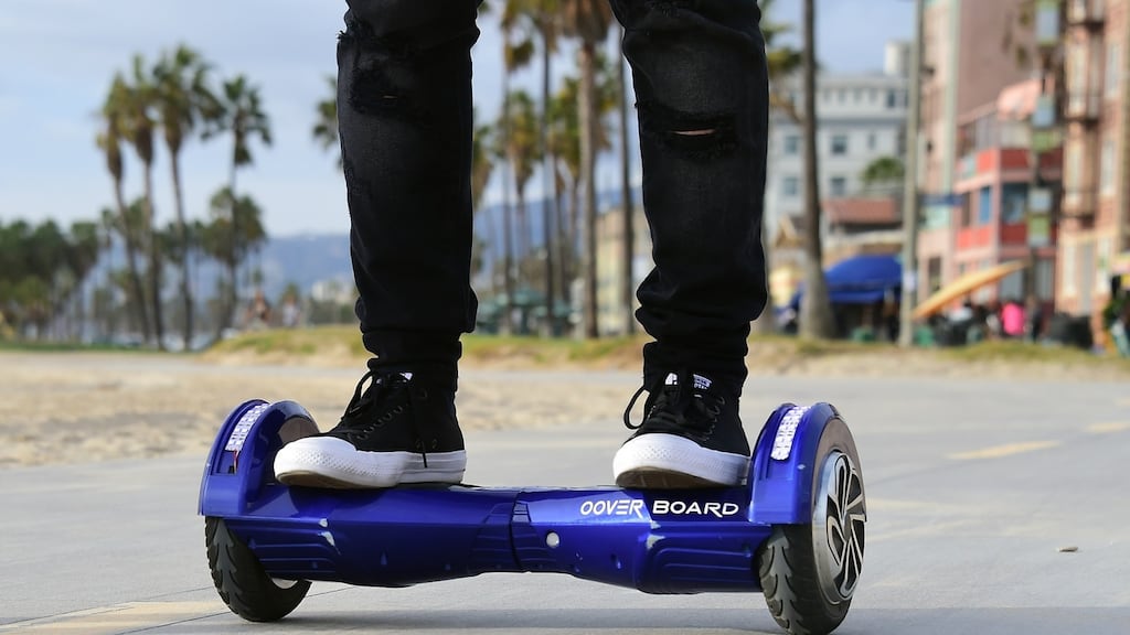A so-called ‘hoverboard’ - or self-balancing electric scooter - the must-have gadget this Christmas. Photograph: Frederic J Brown/AFP/Getty Images
