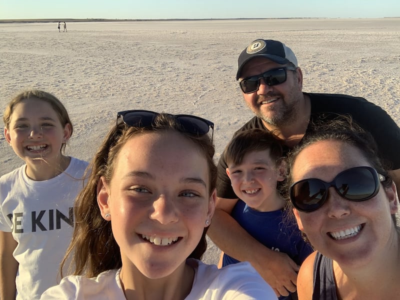 Gillian Molloy and her family