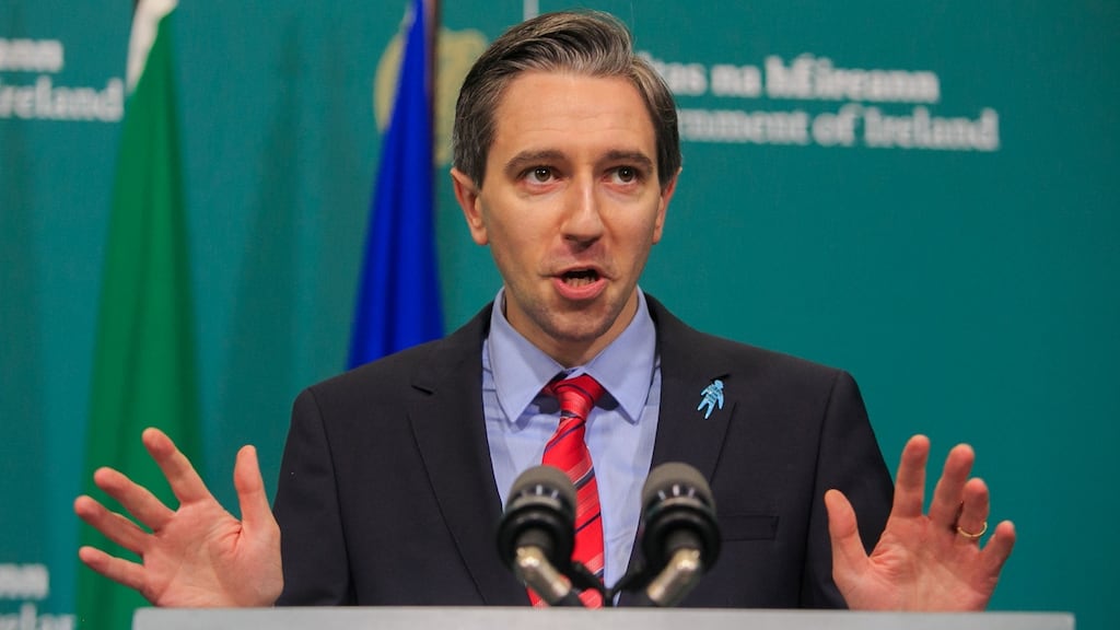 Minister for Higher Education Simon Harris said the creation of additional places mean significantly more applicants have received offers at this stage. Photograph:Gareth Chaney/Collins