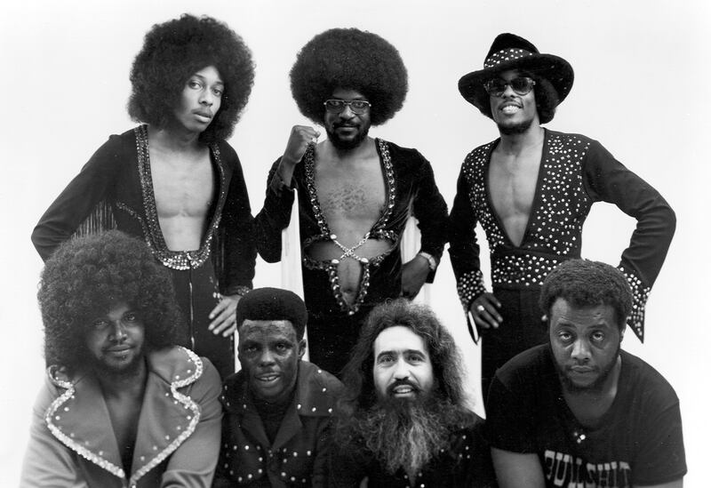 Funk group The Gap Band pose for a portrait circa 1980. Photograph: Michael Ochs Archives/Getty Images