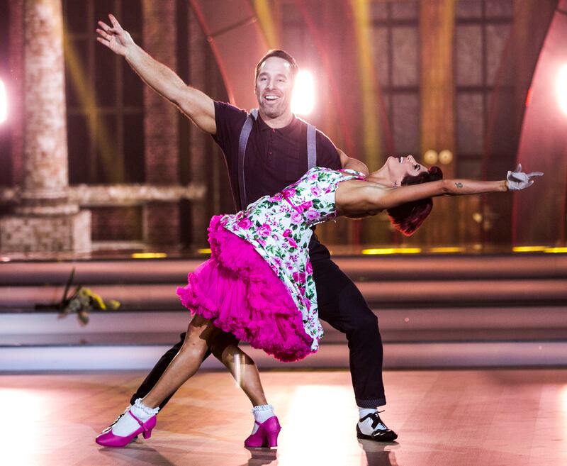 Tomás O’Leary and Giulia Dotta during their jive. Photogrph: Kyran O’Brien/ RTÉ