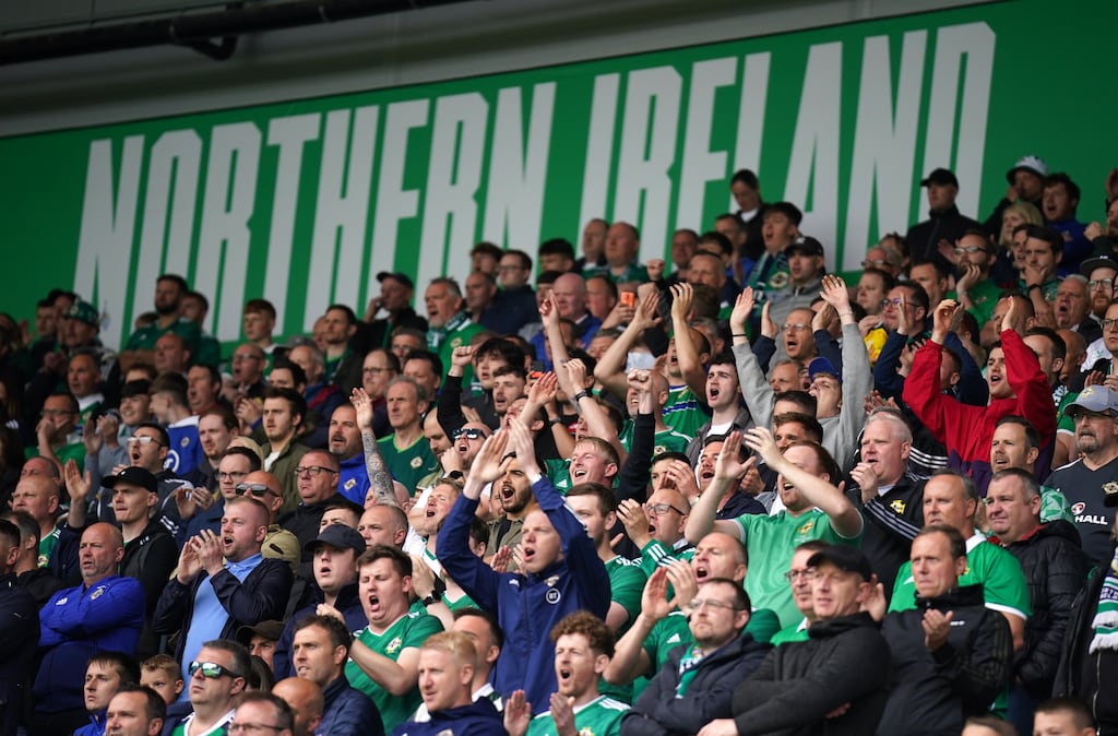 Northern Ireland football matches have become a more welcoming environment for those not from a loyalist background. Photograph: Niall Carson/PA