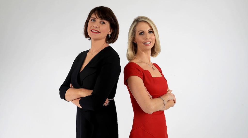 Keelin Shanley and Caitriona Perry, who will present Six One news on RTÉ