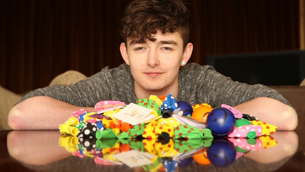 James Corneille: “I’m excellent at multitasking, which helps when I just do normal teenage things.” Photograph Liam Burke/Press 22