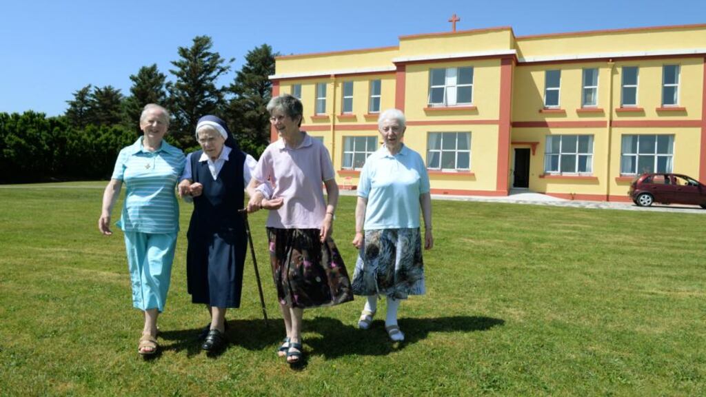 Sr Eileen Leen, Sr Borgia Shanahan, Sr Anne Roche (Sacred Heart sister), and Sr Regina O’Conell at the holiday house of the Presentation sisters in Ballinskelligs Co Kerry. Photograph: Frank Miller