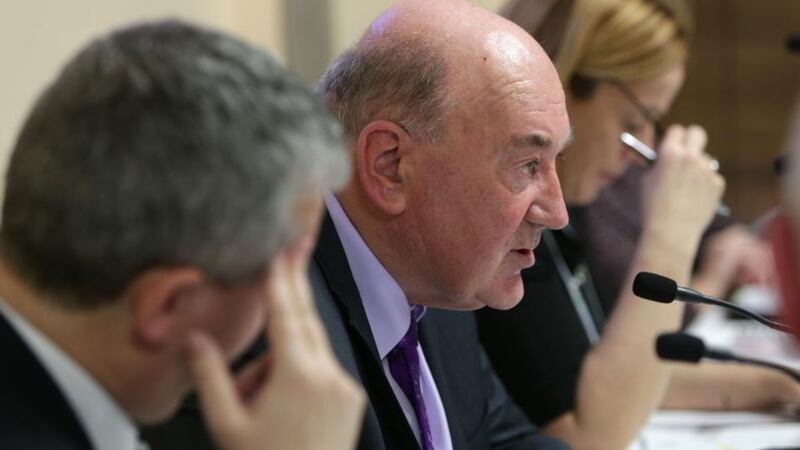 John Killeen, Interim Chair, speaking during the presentation of the report into the death of Savita Halappanavar. Photograph: Joe O’Shaughnessy.