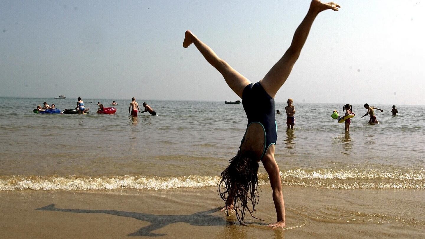 With the rise in temperature, people flock to the beach, at Brittas Bay, throughout the summer. Photograph: Eric Luke