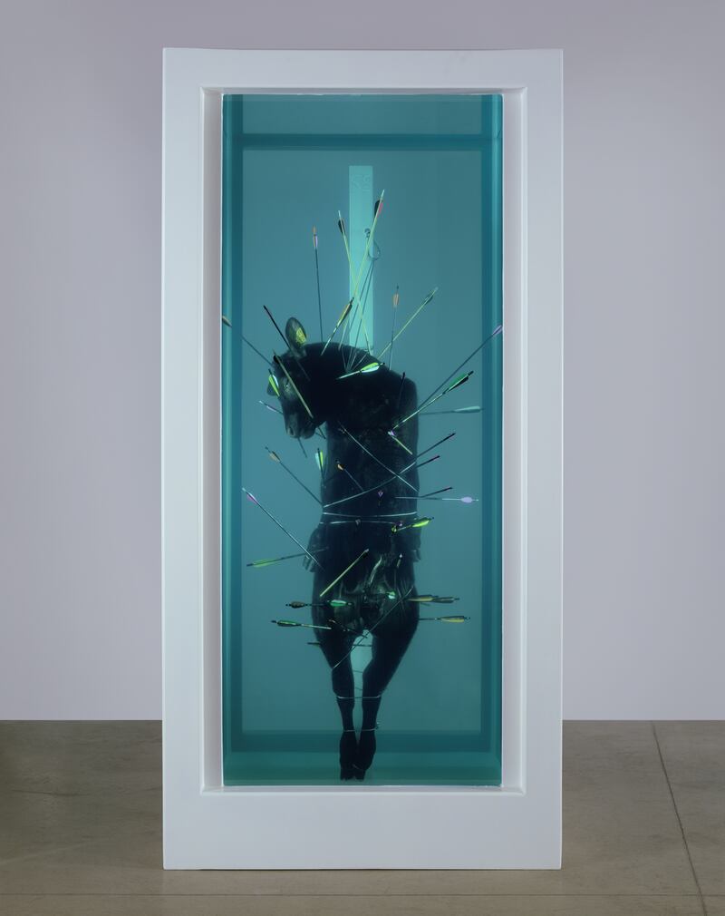 San Sebastian Exquisite Pain by Damien Hirst. Photograph: Christie’s/The George Michael Collection