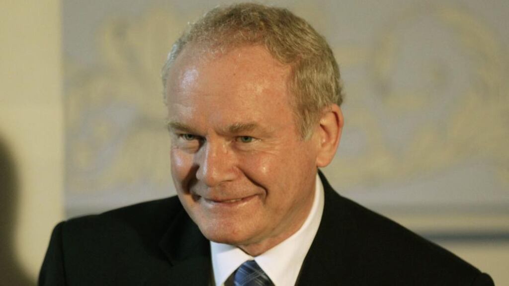 Martin McGuinness tweeted: “Resist celebrating the death of Margaret Thatcher. She was not a peacemaker but it is a mistake to allow her death to poison our minds.” Photograph: Reuters/David Moir