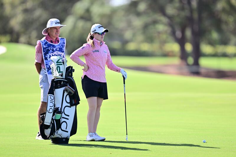 Leona Maguire at Pelican Golf Club. Photograph: Julio Aguilar/Getty