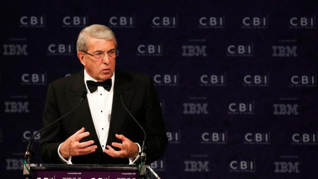 Confederation of British Industry president Roger Carr