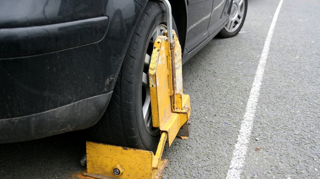 Clamped car.  Photograph: iStock