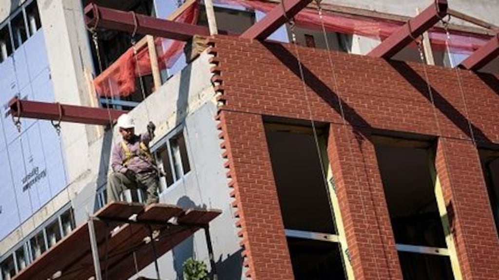 It is clear the private sector is seen as a key to increasing social housing provision. Among the carrots will be upfront payments to developers for social housing delivered under Part V obligations. File photograph: Getty Images