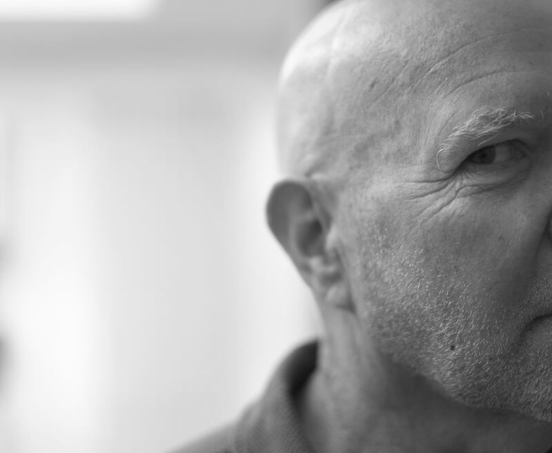 Hugh Linehan whose left eye is amblyopic. He is now experiencing macular degeneration in his right eye, what he once called his ‘good eye’.  Photograph: Bryan O’Brien