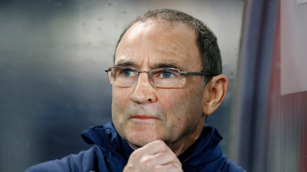 Martin O’Neill hopes Scott Hogan declares for Ireland. Photograph: Reuters.