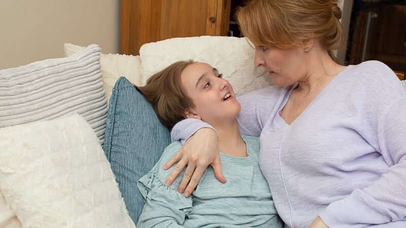 Sophia Daly with her mother, Joan. Photograph: Aaron Daly